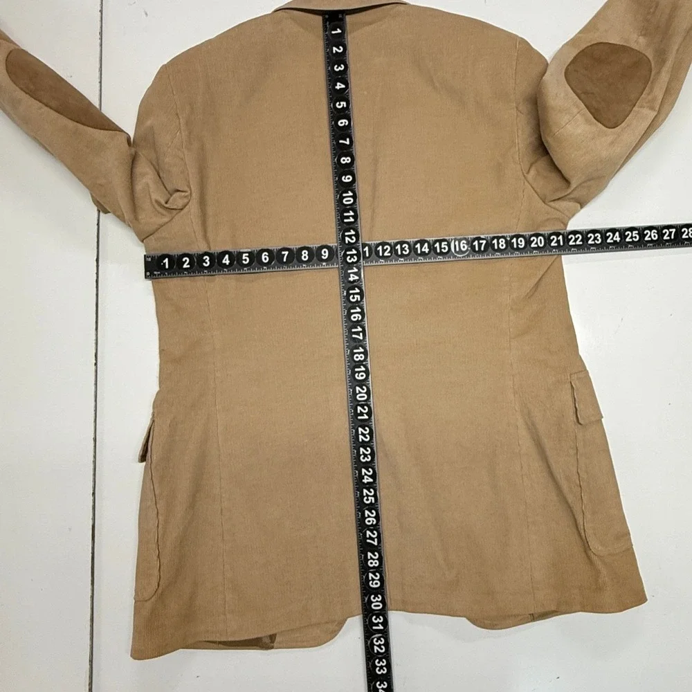 Vintage Levis Corduroy Blazer Mens 44R Tan Elbow‎ Patches Sport Coat Jacket